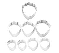 Mipcase Set da 8 Pezzi Fustelle in Acciaio Inossidabile per Modellazione Petali, Taglierina per Argilla Polimerica e Ceramica, Utensile Artigianale Sicuro per Creazioni in Resina