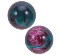 Mipcase Sfere Baoding in Resina 50Mm Effetto Marmo Set da 2 Palline Antistress per Terapia della Mano Esercizi di Destrezza e Rilassamento Muscolare Accessorio Decorativo da Tavolo per