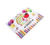Mipcase Sfondo Laurea Nero da fondo scuola con classe Preschool vivaio banner per il college fondale sospeso per feste utile supporto fotografico bandiera decorativa vinile