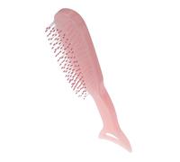 Mipcase Spazzola Capelli Antistatica Nylon Pettine Massaggiante Capelluto Strumento Guasha Donne Ragazze Forma Ondulata Rosa