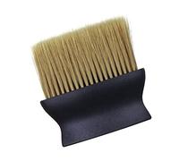 Mipcase Spazzola da Salone Professionale per Chioma Spezzati con Setole in Nylon Giallo e Manico Nero, Spolverino da Barbiere Resistente in Plastica per Taglio e Pulizia Collo, Accessorio