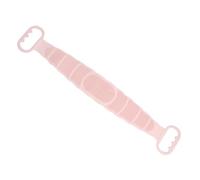 Mipcase Spazzola Doccia in Silicone Doppia Faccia Esfoliante con Strap Lunga e per Mani Scrubber per Pulizia Schiena e Rimozione Cellule Morte Telo Bagno Rosa