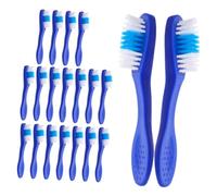 Mipcase Spazzolini da Denti Compatti per Detenuti 20 Pezzi in Plastico e Nylon Manico Corto per Prevenire Autolesionismo e Pulizia Orale in Strutture Correttive e Prigioni