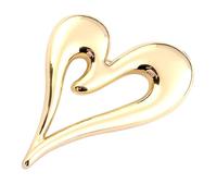 Mipcase Spilla a Forma di Cuore in Lega D’oro per Donna, Accessorio Elegante per Abiti e Sciarpe, Regalo per San e Occasioni Speciali