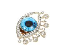 Mipcase Spilla a Forma di Occhio di Strass Design Creativo Corto Spilla Anti-Malocchio da Donna Elegante per Sciarpa e Abbigliamento Accessorio Portafortuna Dettagli Scintillanti per