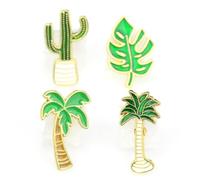 Mipcase Spille Cartoon Pianta Cactus e Palma da Cocco Distintivi in Lega per Vestiti Accessori per Donne e Ragazze per Abbigliamento e Occasioni Speciali