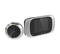 Mipcase Spioncino Digitale Elettronico con Telecamera Visione Monitor Visivo senza Batteria Sicurezza Avanzata e Integrata Argento