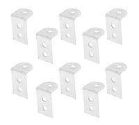 Mipcase Staffa Angolare in Ferro 100 Pezzi Supporto per Rinforzo Angolare Compatto Elemento di Fissaggio per Mensole e Cornici Adatto per Legno Cartongesso e Cemento Uso Domestico e