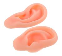 Mipcase stampi per orecchini in silicone anatomia dell'orecchio auricolare in silicone pratica del piercing jewelry practice ear Gel silice Beige