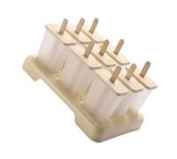 Mipcase Stampini Ghiaccioli in Plastica Beige per Modelli Riutilizzabili per Gelati Fatti in Casa Formine Ghiaccioli DIY per Stagione Calda Sicuri e Facili da Usare