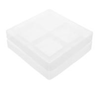 Mipcase Stampo in Silicone Bianco 2 Pezzi per Posacenere e Vassoio, Quadrato Facile Sformatura, Resistente alle Alte Temperature, per Casa e Ufficio, Fai da Te Resina Epossidica