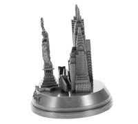 Mipcase Statua in Metallo Souvenir New York 7x7x8,7 Cm Scultura Edificio Iconico Decorazione Casa e Ufficio Centrotavola Supporto Libri Vintage