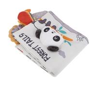 Mipcase Stoffa per Bagnetto con Design Animato Panda Educativo e Resistente agli Strappi Sviluppo Cognitivo e Sensoriale