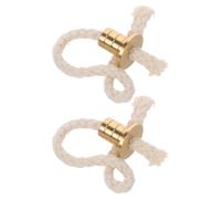 Mipcase Stoppino Rotondo in Cotone Dimensioni 1,70x1,70x1,50 Cm 2 Pezzi con Supporto in Ottone Resistente al Calore ai Danni per Lampada ad Olio per Illuminazione Interna e Feste