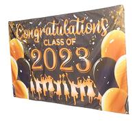 Mipcase Striscione Laurea Decorazione per Feste Maturità Sfondo Fotografico per Celebrazioni Congratulazioni Graduati Accessorio per Festeggiare