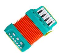 Mipcase Strumento Musicale per Bambini Fisarmonica Verde Portatile e Durevole, Fisarmonica da Esibizione Educativa lo Sviluppo Motorio la Creatività dei Bambini Prescolari