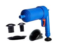 Mipcase Sturalavandino Pressione Manuale con Ventose Diverse per Wc Cucina e Bagno Pompa Aria con Valvola Sicurezza Pulizia Rapida e Drenaggio Tubi Intasati Blu
