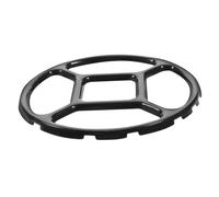 Mipcase Supporto Antiscivolo Alta Affidabilità e Riutilizzabile in Smalto Nero per Fornello a Gas Anello Riduttore per Piccola Pentola, Adatto per Cucina Domestica