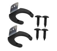 Mipcase Supporto da Parete per Microfono Wireless in Ferro Resistente, Gancio per Microfono Ktv e Casa, Set 2 Pezzi per Studio e Sala Karaoke