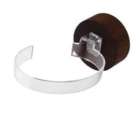 Mipcase Supporto Espositivo Orologi Legno con Acrilico Organizer Multifunzionale per e Orologi Base Stabile e Salvaspazio per e