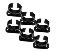 Mipcase Supporto Microfono da Tavolo 6 Pezzi in Plastica Multi-funzione Nero per Proteggere Scrivania, per Microfono in Studio e Trasmissione
