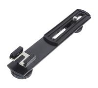 Mipcase Supporto per Microfono Nero Staffa Flash per Fotocamera a Doppio Braccio, Barra di Estensione a T in Lega di Alluminio per Live Broadcast e Back To School Party