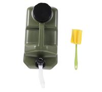 Mipcase Tanica con Rubinetto per Viaggio e Campeggio Contenitore Portatile in PE Alimentare con Manico Multiuso per Acqua Olio e Vino Leggero e Facile da Trasportare Inclusi Pennello Tubo