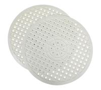 Mipcase Tappetini per Lavello da Cucina in Gomma Resistente, Set 2 Pezzi, Antiscivolo Foro di Scarico, Adatti come Griglia di Asciugatura per Piatti e Bicchieri