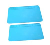 Mipcase Tappetino per Saldatura Elettronica in Silicone Resistente al Calore, Cuscinetto Magnetico per Riparazione Elettronica Griglia Organizzativa, Set da 2 Pezzi per Manutenzione