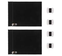 Mipcase Tasca Interna Nascosta per Cappotto Cerniera Tasca Laterale Cucita in Tela Nera Resistente all’umidità Sostituzione per Abbigliamento Doppia Apertura per Viaggi e Uso Quotidiano