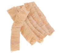 Mipcase Tetto di Paglia Artificiale in Miniatura 6 Pezzi 4x20cm per Diorami e Casa delle Bambole, Materiale Naturale Leggero per Decorazioni Micro Paesaggi e Giardino delle Fate