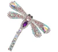 Mipcase Toppa Decorativa Per Vestiti e Scarpe, Patch Termoadesiva Colorata Libellula 8,3x9,8 Cm, Applicazione Fai Da Te Per Abbigliamento, Borse e Accessori Moda Donna