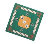 Mipcase Tovaglia Quadrata Mahjong Verde in Poliestere Lattice Antiscivolo e Resistente al Colore per Decorazione Desktop e Giochi da Tavolo