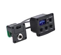 Mipcase Ukulele Pickup Piezo con Equalizzatore Eq Bande e Sintonizzatore LCD Accessori per Ukulele Facile Del Volume e Indicatori Batteria Regolazioni per Bassi Medi e Idea per Musicisti