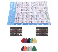 Mipcase Ukulele Tabs Stickers Color-coded Chord Chart Decals Beginner Practice Tools With Picks Included