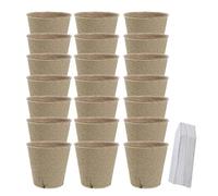 Mipcase Vasi Da Vivaio Per Piante Vasi Di Plastica Per Germinazione Portatili Con Drenaggio Da Coltivazione Riutilizzabili Per Principianti Con Etichetta Accessori Da Giardino Leggeri e Fl
