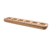 Mipcase Vassoio Per Uova in Legno Duro Porta Uova Da Scomparti Per Casa Cucina Desktop Organizer Salvaspazio Per Conservazione Sicura e Protezione Anti-rottura Gallina Fresche