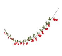 Mipcase Vite di Rosa Artificiale Viti finte Floreale Petalo Rosa simulata Rose Artificiali venni Decorazioni Natalizie addobbi Natalizi Viti con Fiori Fiore Artificiale Panno di Seta Rosso