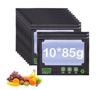 MIPIACE 10 Pezzi 85g Sacchetti con Saldatura e Zip 25x20cm Resistenti ai Raggi UV Protezione Dell'umidità Ermetica Nodore Antistatici Resistenti Sacchetti Riutilizzabili per Spuntino Tessuto Erbe