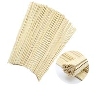 MIPIACE 100 Pezzi Bastoncini Zucchero Filato Bambù 30cm x4mm x 4mm Quadrati Bastoncini Legno per Lavoretti per Macchina per lo Zucchero Filato per Modellismo DIY e Progetti d’Arte Fare