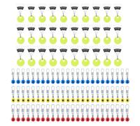 MIPIACE 180 Pezzi Stopper in Gomma Pesca 6 in 1 Stopper Lenza Galleggianti Pesca S/M/L E 30 Girelle da Pesca con Moschettone per Lenza Stopper 0,148-0,37 mm Pesca alla Trota Giunto Girevole per Pesca