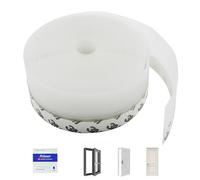 MIPIACE Strisce di Tenuta Silicone Sottoporta 10M x 45MM Paraspifferi a Forma di Porta Trasparente Paraspifferi Silicone Sottoporta Strisce di Guarnizione Autoadesive per Porte e Finestre Antivento
