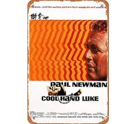 MIPIADOLIM Cool Hand Luke Movie Poster Retro Metallo Targa Vintage Tin Sign per Bar Man Cave Cafe Ufficio Casa Decorazione da Parete Regalo 30,5 x 20,3 cm