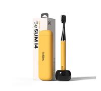MIPOW Spazzolino elettrico i4 ultra sottile ricaricabile Sonic spazzolino da denti con tre modalità di pulizia professionale per adulti, impermeabile IPX7, timer intelligente da 2 minuti (giallo)