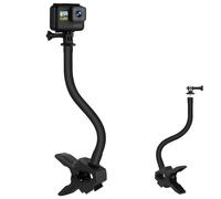 Mippko Jaws Flex Clamp regolabile Gooseneck Mount, compatibile con GoPro Hero 12/13/11/10/9/8/7/6/5/4/3+/3/Max/Fusion, Insta 360 one X1/X2/X3/R/RS, Mevo Start, DJI Osmo Action Camera
