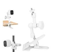 Mippko Supporto a clip per videocamera Arlo/Blink Mini/Reolink/Nest/SimpliSafe/Wyze, regolabile a 360°, lungo 15 cm, in lega di alluminio, morsetto in metallo con custodia in gomma, confezione da 1