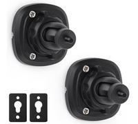 Mippko - Supporto da parete per altoparlanti, confezione da 2, per fori filettati da 1/4""-20, confezione da 2 adattatori compatibili con fori per