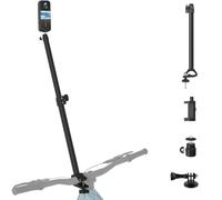 Mippko Supporto per fotocamera da manubrio di bici e moto, in lega di alluminio, estensibile, con mini adattatore per testa a sfera, compatibile con Insta 360/Pocket/Mevo Start/iPhone