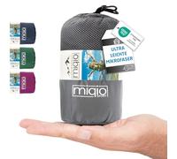 Miqio Sacco a pelo 2 in 1 con chiusura lampo: sacco a pelo leggero e comodo da viaggio e coperta da viaggio XL in uno per l'estate