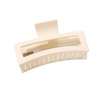 MiqiZWQ Pinze Per Capelli 1 Pc Clip Per Capelli Di Granchio Di Grandi Dimensioni Donne Clip Di Squali Clips Geometrici Di Rettangolo Opaco.-Bianco